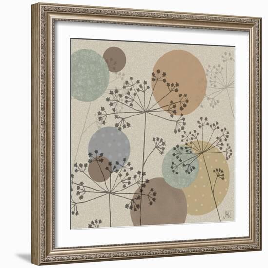 Polka-Dot Wildflowers II-Jade Reynolds-Framed Art Print