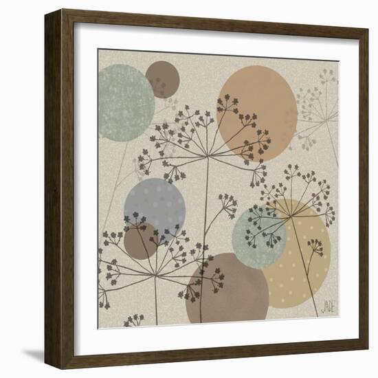 Polka-Dot Wildflowers II-Jade Reynolds-Framed Art Print