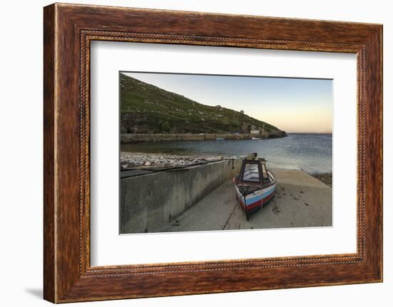 Poll An Mhadaidh, Arranmore Island, County Donegal, Ulster, Republic of Ireland, Europe-Carsten Krieger-Framed Photographic Print