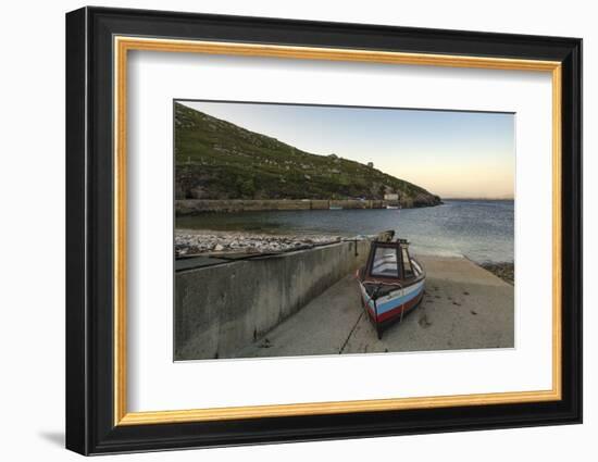 Poll An Mhadaidh, Arranmore Island, County Donegal, Ulster, Republic of Ireland, Europe-Carsten Krieger-Framed Photographic Print