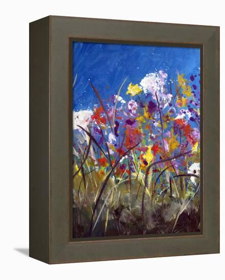 Pollen Party 1-Ruth Palmer-Framed Stretched Canvas
