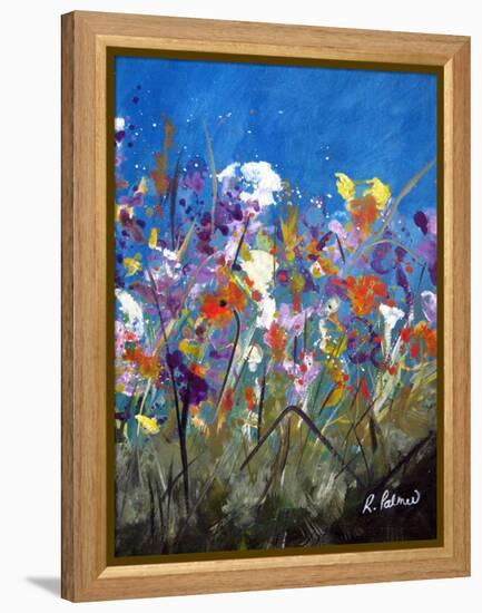 Pollen Party 2-Ruth Palmer-Framed Stretched Canvas