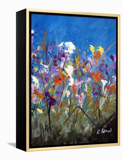 Pollen Party 2-Ruth Palmer-Framed Stretched Canvas