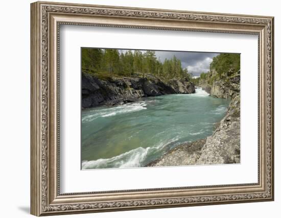 Pollfoss Waterfall, Otta River, Oppland, Norway, Scandinavia, Europe-Gary Cook-Framed Photographic Print