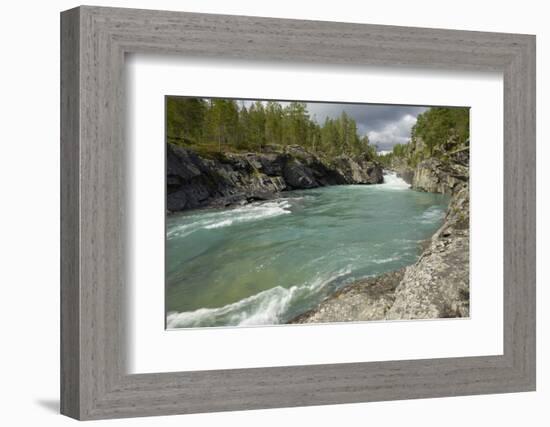 Pollfoss Waterfall, Otta River, Oppland, Norway, Scandinavia, Europe-Gary Cook-Framed Photographic Print