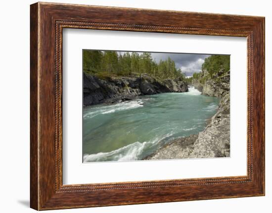 Pollfoss Waterfall, Otta River, Oppland, Norway, Scandinavia, Europe-Gary Cook-Framed Photographic Print