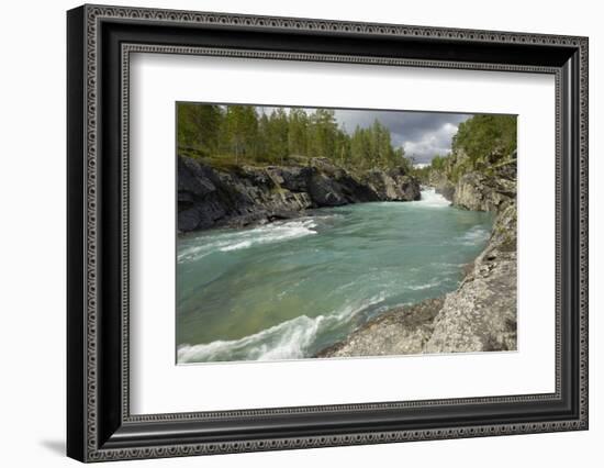 Pollfoss Waterfall, Otta River, Oppland, Norway, Scandinavia, Europe-Gary Cook-Framed Photographic Print