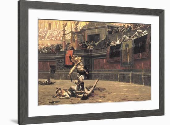 Pollice Verso, 1872-Jean Leon Gerome-Framed Premium Giclee Print