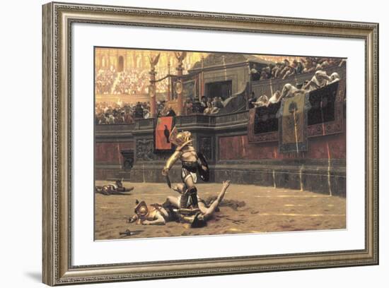 Pollice Verso, 1872-Jean Leon Gerome-Framed Premium Giclee Print