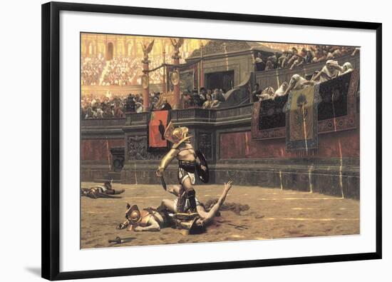 Pollice Verso, 1872-Jean Leon Gerome-Framed Premium Giclee Print