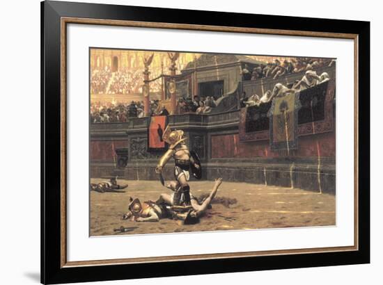 Pollice Verso, 1872-Jean Leon Gerome-Framed Premium Giclee Print