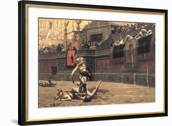 Pollice Verso, 1872-Jean Leon Gerome-Framed Premium Giclee Print