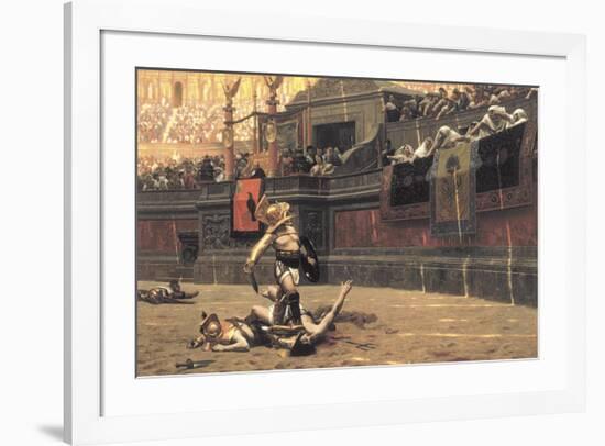 Pollice Verso, 1872-Jean Leon Gerome-Framed Premium Giclee Print