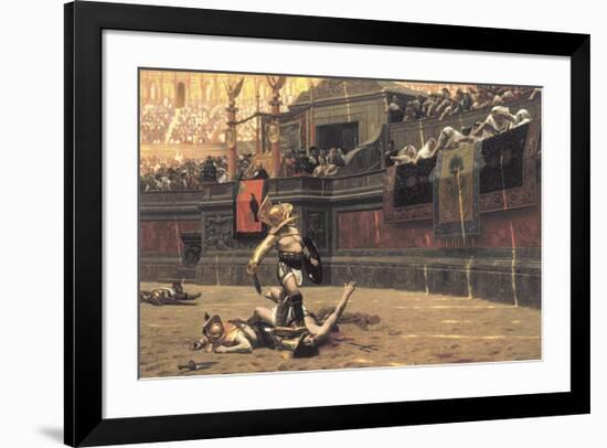 Pollice Verso, 1872-Jean Leon Gerome-Framed Premium Giclee Print