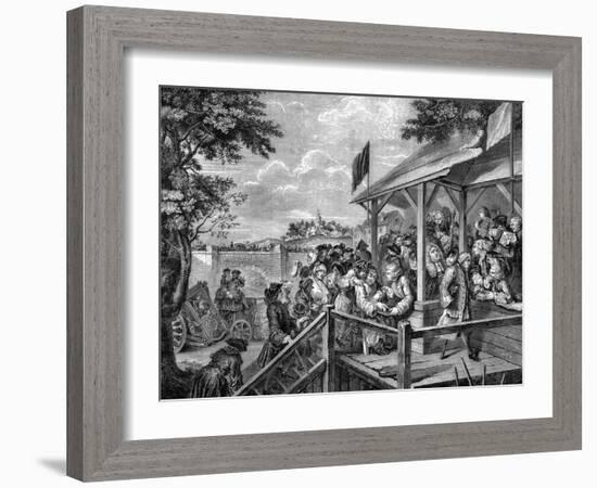 Polling at an Election by William Hogarth-William Hogarth-Framed Giclee Print