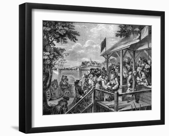 Polling at an Election by William Hogarth-William Hogarth-Framed Giclee Print