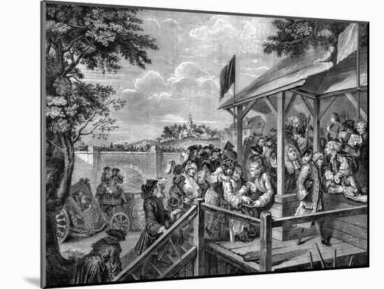 Polling at an Election by William Hogarth-William Hogarth-Mounted Giclee Print