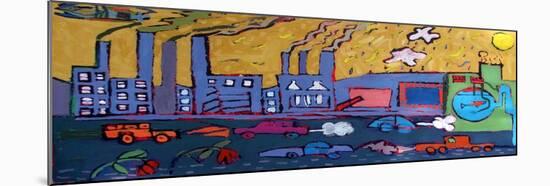 Pollution 2-Paul Powis-Mounted Giclee Print