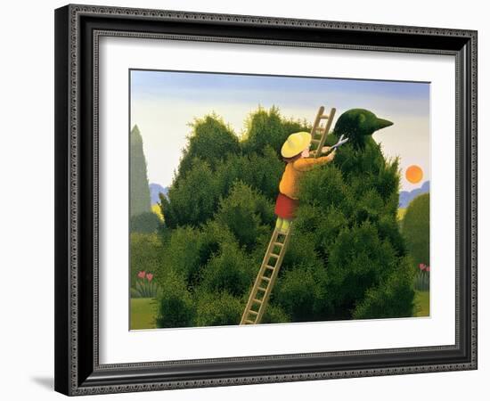 Polly and the Privet Bird-Reg Cartwright-Framed Giclee Print