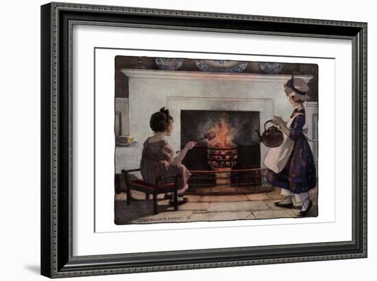 Polly Put in the Kettle-Jesse Willcox Smith-Framed Art Print