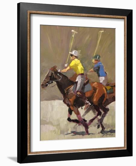 Polo Action-Jeri Ireland-Framed Art Print