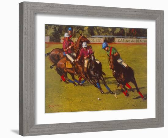 Polo At Deauville-Henry Koehler-Framed Art Print