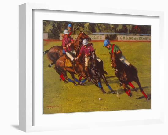 Polo At Deauville-Henry Koehler-Framed Art Print