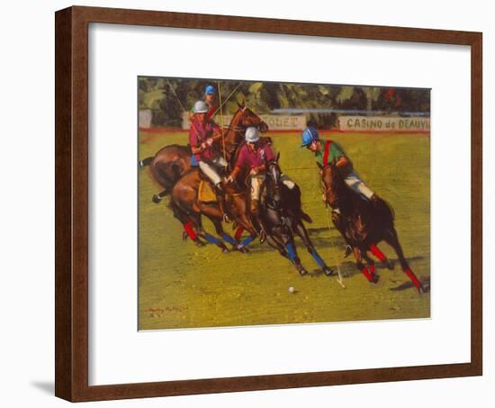 Polo At Deauville-Henry Koehler-Framed Art Print