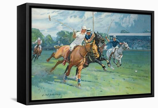 Polo at Hurlingham, the Westchester Cup, 1936-Gilbert Holiday-Framed Premier Image Canvas