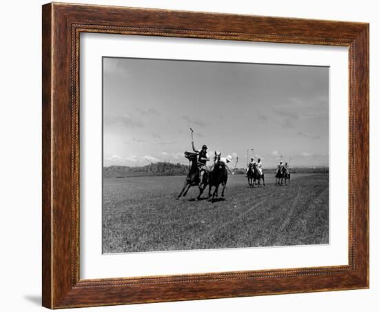 Polo Game in Progress at the Canlubang Sugarcane Plantation-Carl Mydans-Framed Photographic Print