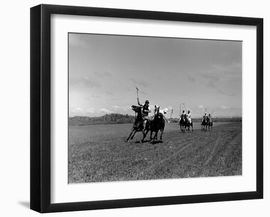 Polo Game in Progress at the Canlubang Sugarcane Plantation-Carl Mydans-Framed Photographic Print