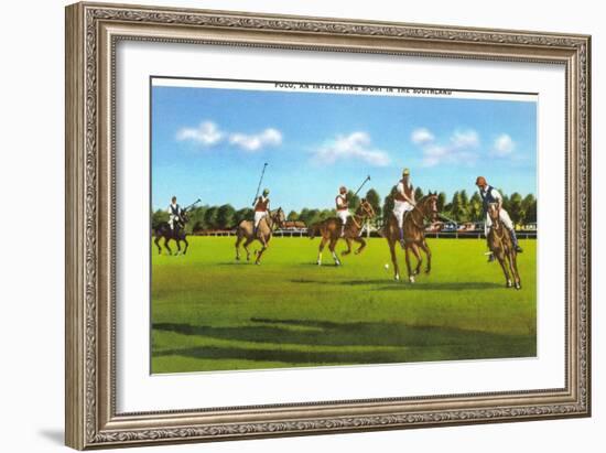 Polo Game-null-Framed Art Print