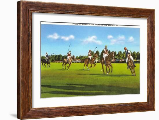 Polo Game-null-Framed Art Print