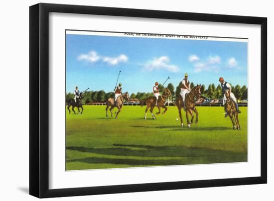 Polo Game-null-Framed Art Print