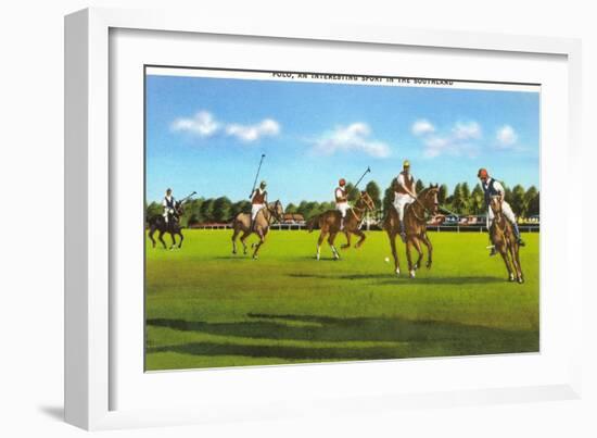 Polo Game-null-Framed Art Print