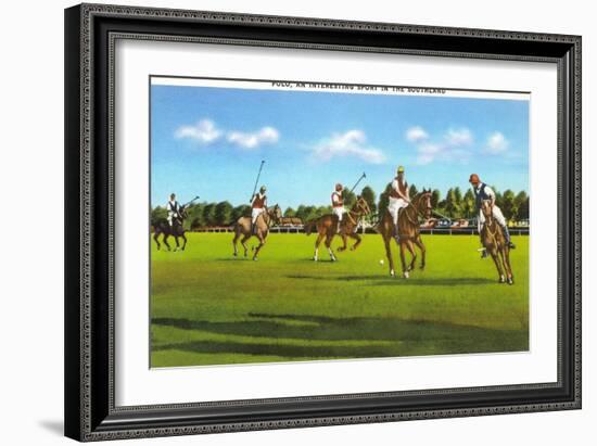 Polo Game-null-Framed Art Print