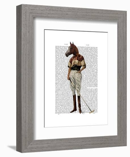 Polo Horse Full-Fab Funky-Framed Art Print