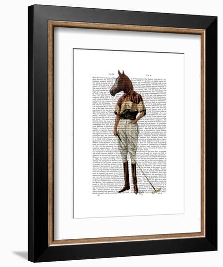 Polo Horse Full-Fab Funky-Framed Art Print