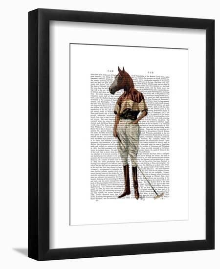 Polo Horse Full-Fab Funky-Framed Art Print