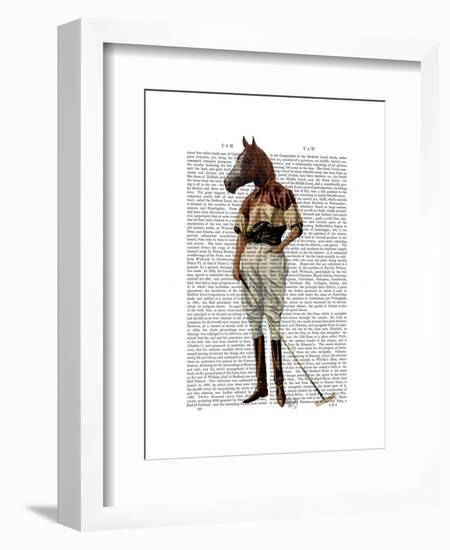 Polo Horse Full-Fab Funky-Framed Art Print