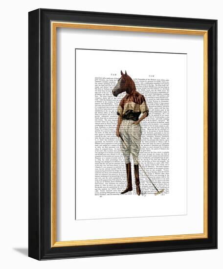 Polo Horse Full-Fab Funky-Framed Art Print