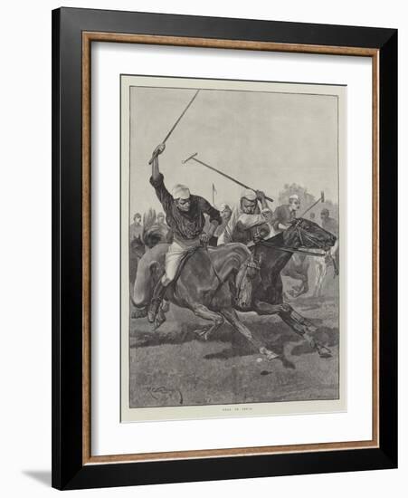 Polo in India-Richard Caton Woodville II-Framed Giclee Print