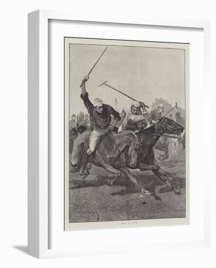 Polo in India-Richard Caton Woodville II-Framed Giclee Print