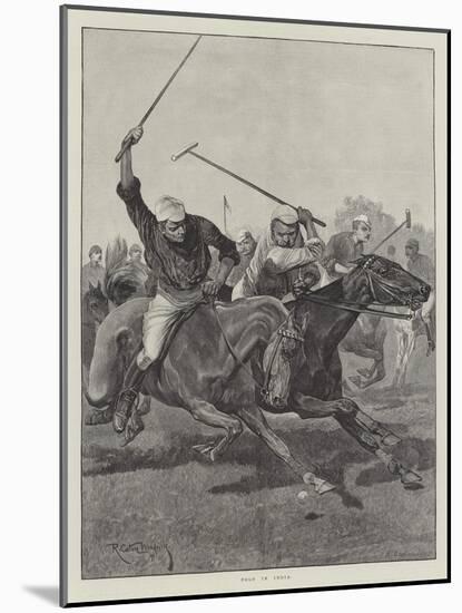 Polo in India-Richard Caton Woodville II-Mounted Giclee Print