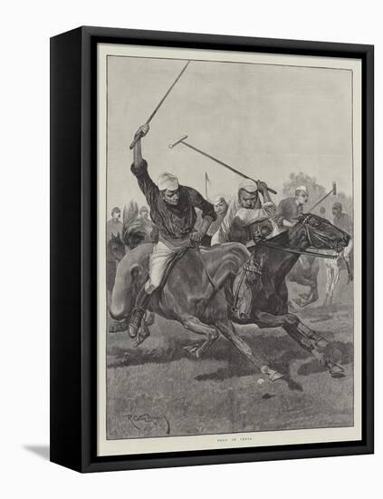 Polo in India-Richard Caton Woodville II-Framed Premier Image Canvas