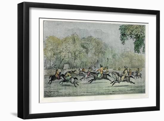 Polo in Thibet, 19th Century-null-Framed Giclee Print