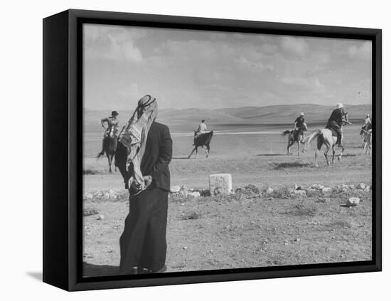 Polo Is Played on Amman Airport-null-Framed Premier Image Canvas