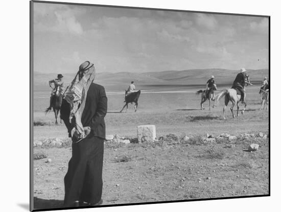 Polo Is Played on Amman Airport-null-Mounted Photographic Print