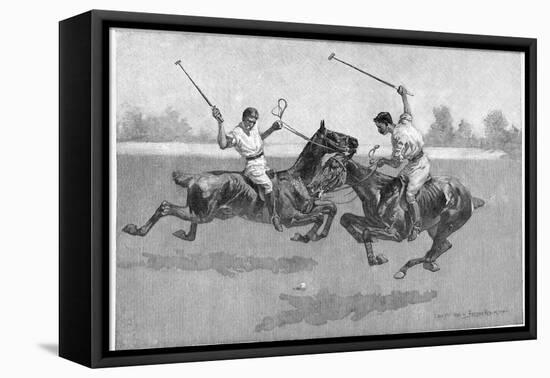 Polo Players, 1890-Frederic Remington-Framed Premier Image Canvas