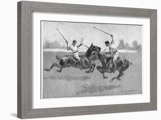 Polo Players, 1890-Frederic Remington-Framed Giclee Print